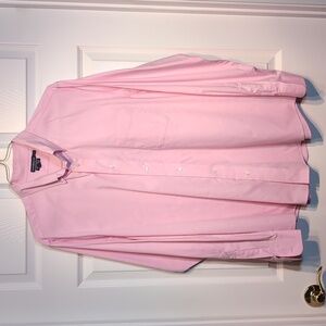Pink Button Down Dress Shirt, Size LT, Croft and Barrow